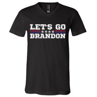 Let's Go Brandon Lets Go Brandon Lets Go Brandon Let's Go Brandon V-Neck T-Shirt