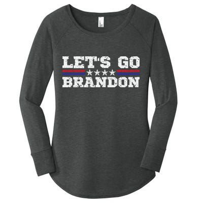 Let's Go Brandon Lets Go Brandon Lets Go Brandon Let's Go Brandon Women's Perfect Tri Tunic Long Sleeve Shirt