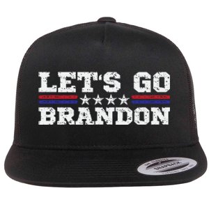 Let's Go Brandon Lets Go Brandon Lets Go Brandon Let's Go Brandon Flat Bill Trucker Hat