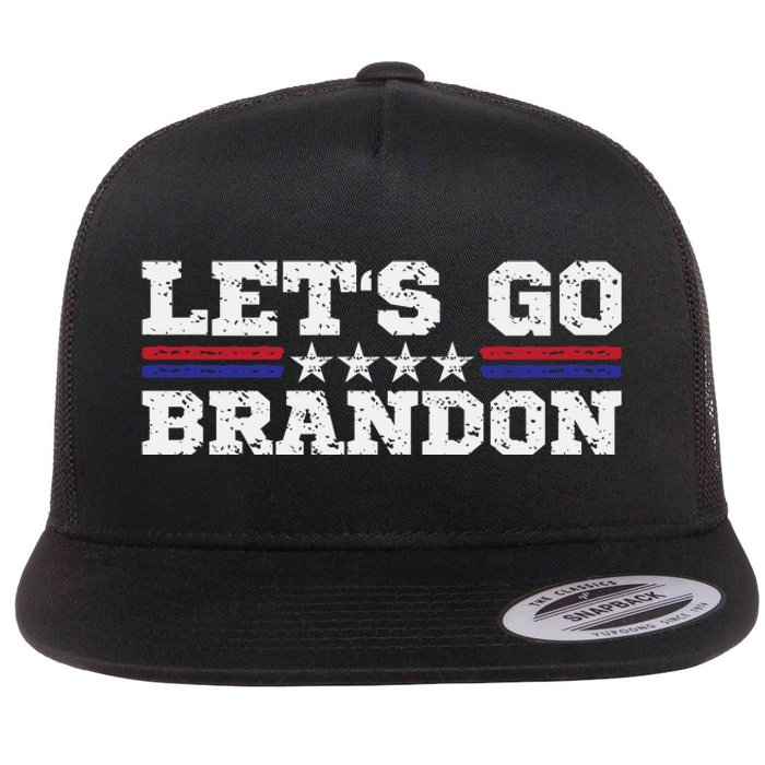 Let's Go Brandon Lets Go Brandon Lets Go Brandon Let's Go Brandon Flat Bill Trucker Hat