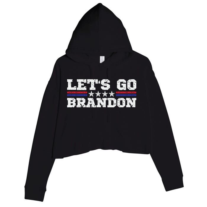 Let's Go Brandon Lets Go Brandon Lets Go Brandon Let's Go Brandon Crop Fleece Hoodie