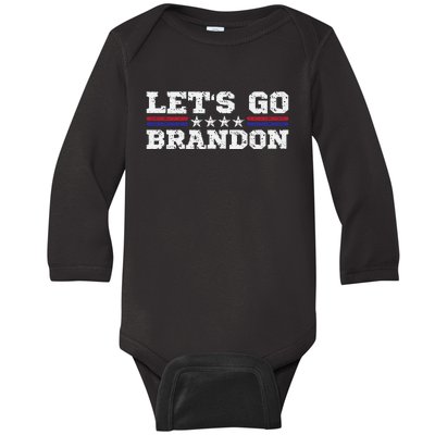 Let's Go Brandon Lets Go Brandon Lets Go Brandon Let's Go Brandon Baby Long Sleeve Bodysuit