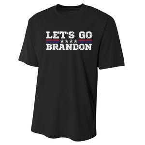 Let's Go Brandon Lets Go Brandon Lets Go Brandon Let's Go Brandon Performance Sprint T-Shirt