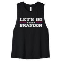 Let's Go Brandon Lets Go Brandon Lets Go Brandon Let's Go Brandon Women's Racerback Cropped Tank