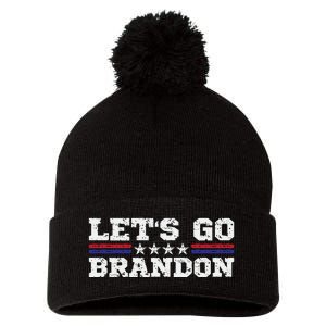 Let's Go Brandon Lets Go Brandon Lets Go Brandon Let's Go Brandon Pom Pom 12in Knit Beanie