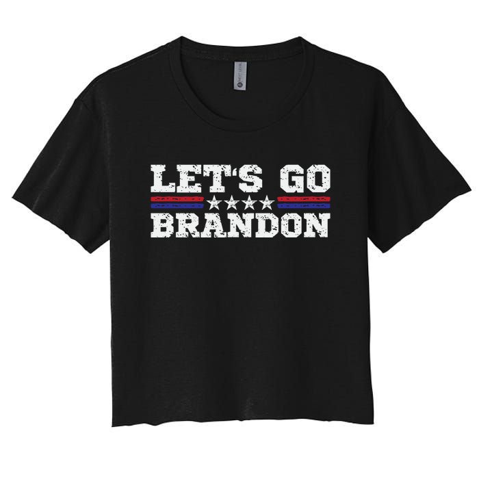 Let's Go Brandon Lets Go Brandon Lets Go Brandon Let's Go Brandon Women's Crop Top Tee