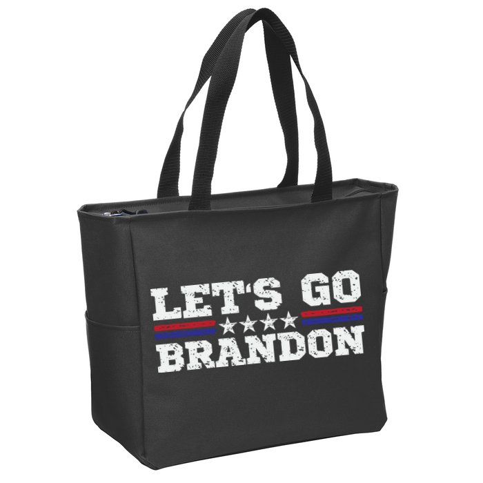 Let's Go Brandon Lets Go Brandon Lets Go Brandon Let's Go Brandon Zip Tote Bag
