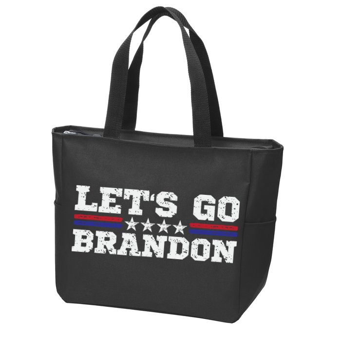 Let's Go Brandon Lets Go Brandon Lets Go Brandon Let's Go Brandon Zip Tote Bag