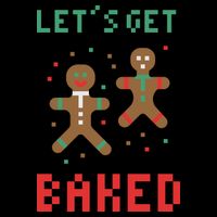 Let's Get Baked Gingerbread Cookie Funny Christmas Backpack