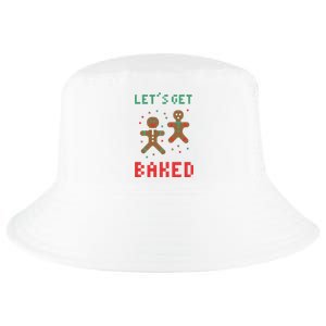 Let's Get Baked Gingerbread Cookie Funny Christmas Cool Comfort Performance Bucket Hat