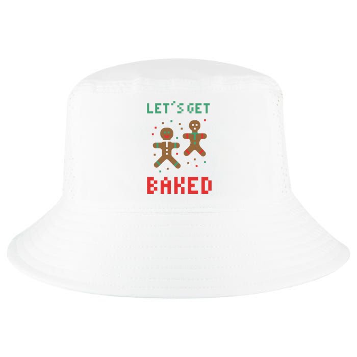 Let's Get Baked Gingerbread Cookie Funny Christmas Cool Comfort Performance Bucket Hat