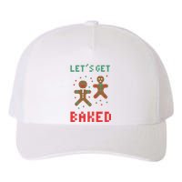 Let's Get Baked Gingerbread Cookie Funny Christmas Yupoong Adult 5-Panel Trucker Hat