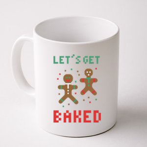 Let's Get Baked Gingerbread Cookie Funny Christmas Coffee Mug