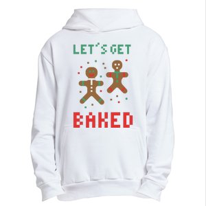 Let's Get Baked Gingerbread Cookie Funny Christmas Urban Pullover Hoodie