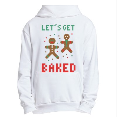 Let's Get Baked Gingerbread Cookie Funny Christmas Urban Pullover Hoodie