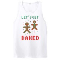 Let's Get Baked Gingerbread Cookie Funny Christmas PosiCharge Competitor Tank