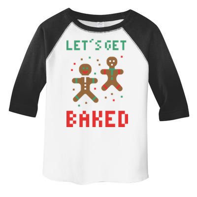 Let's Get Baked Gingerbread Cookie Funny Christmas Toddler Fine Jersey T-Shirt