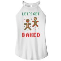 Let's Get Baked Gingerbread Cookie Funny Christmas Women’s Perfect Tri Rocker Tank