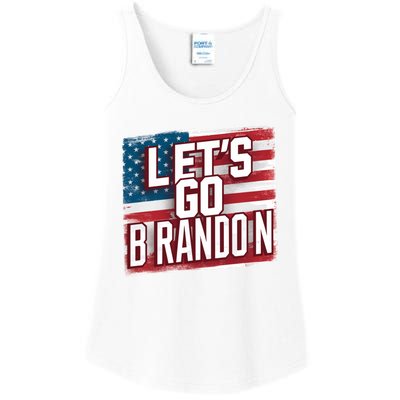 Let’S Go Brandon Conservative Us Flag Gift Ladies Essential Tank