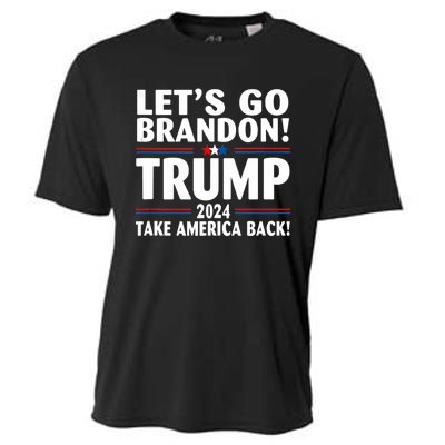 Lets Go Brandon Trump 2024 Take America Back Cooling Performance Crew T-Shirt