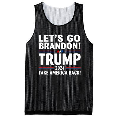 Lets Go Brandon Trump 2024 Take America Back Mesh Reversible Basketball Jersey Tank