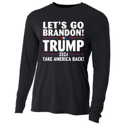 Lets Go Brandon Trump 2024 Take America Back Cooling Performance Long Sleeve Crew