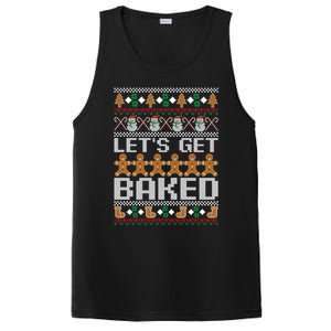 LetS Get Baked Ugly Christmas Gift Holiday Cookie Gift PosiCharge Competitor Tank