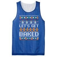 LetS Get Baked Ugly Christmas Gift Holiday Cookie Gift Mesh Reversible Basketball Jersey Tank