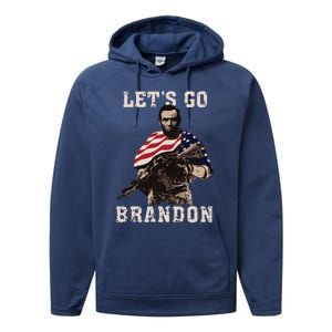 LETS GO BRANDON Performance Fleece Hoodie