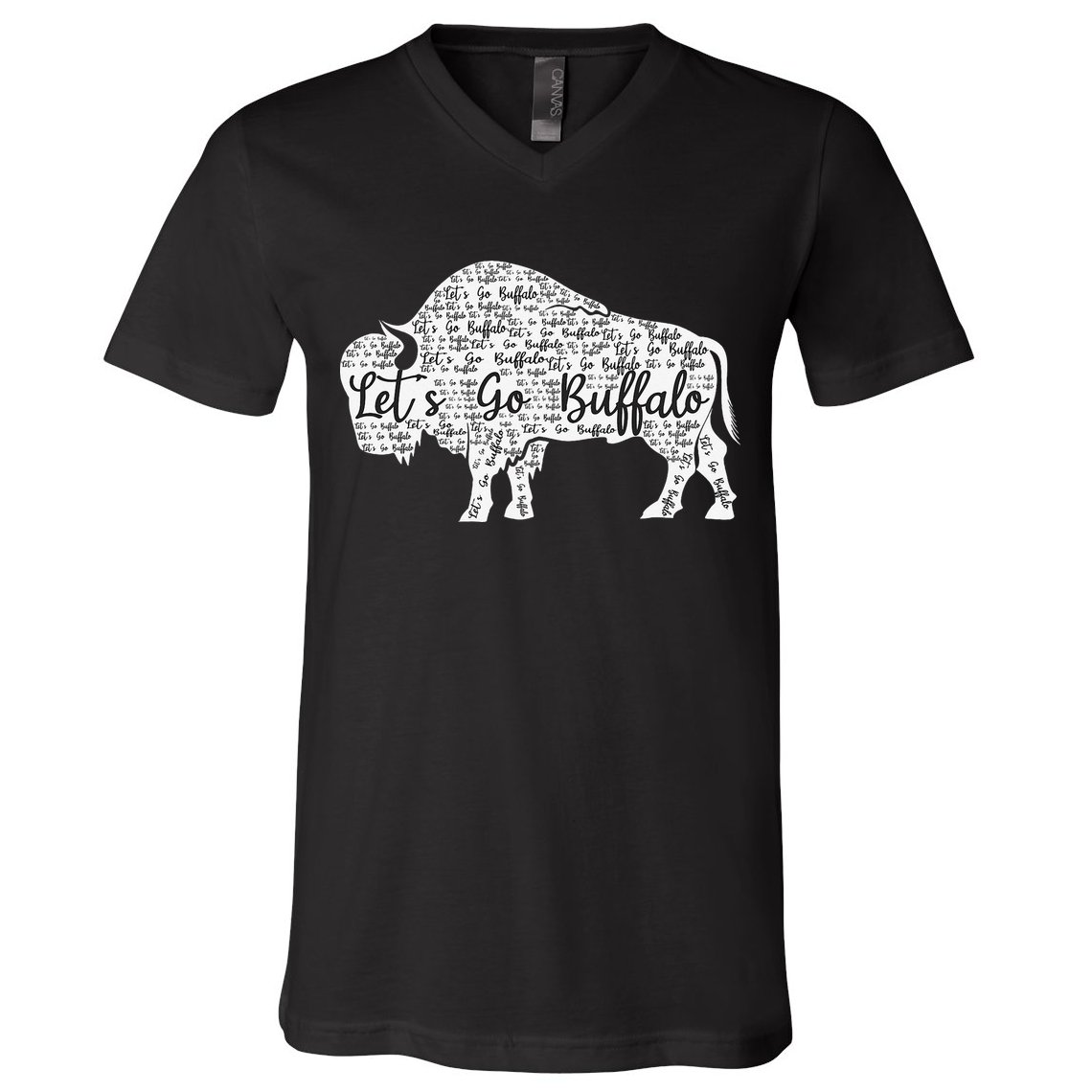 Lets Go Buffalo New York Buffalo Sports Fan Buffalo V-Neck T-Shirt