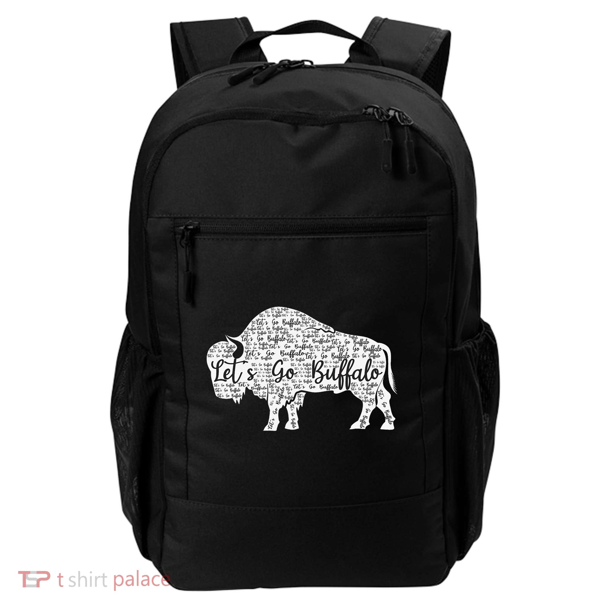 Lets Go Buffalo New York Buffalo Sports Fan Buffalo Backpack