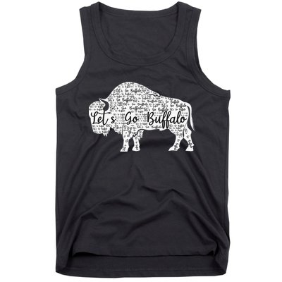 Lets Go Buffalo New York Buffalo Sports Fan Buffalo Tank Top
