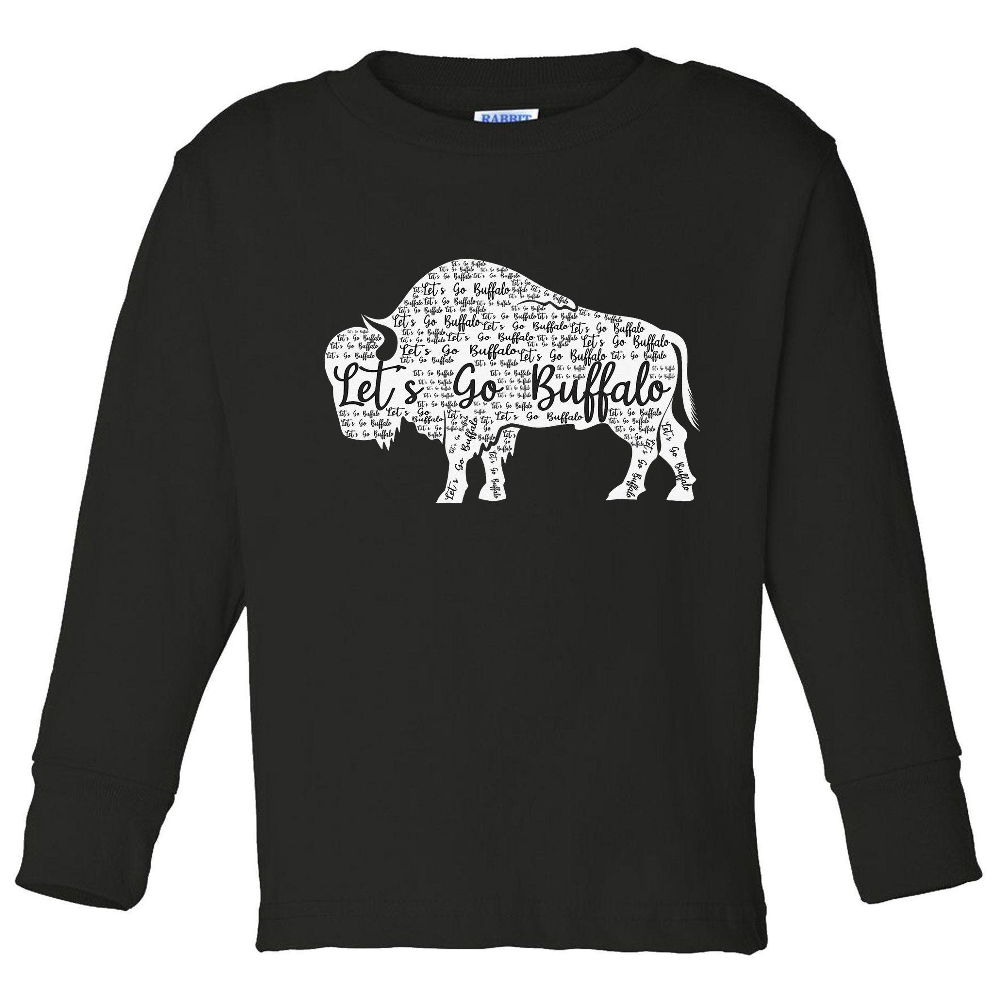 Lets Go Buffalo New York Buffalo Sports Fan Buffalo Toddler Long Sleeve Shirt