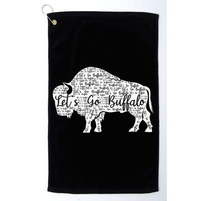 Lets Go Buffalo New York Buffalo Sports Fan Buffalo Golf Towel