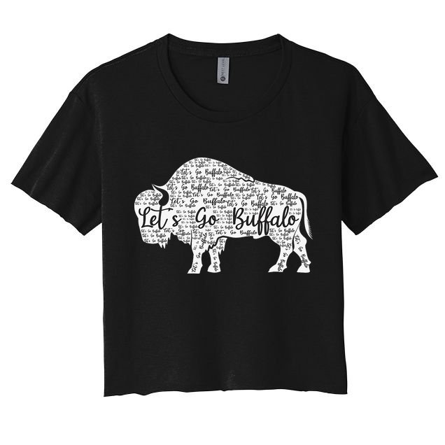 Lets Go Buffalo New York Buffalo Sports Fan Buffalo Crop Top