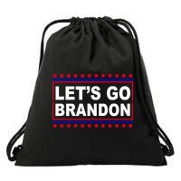 Let's Go Brandon Street Neon Sign Drawstring Bag