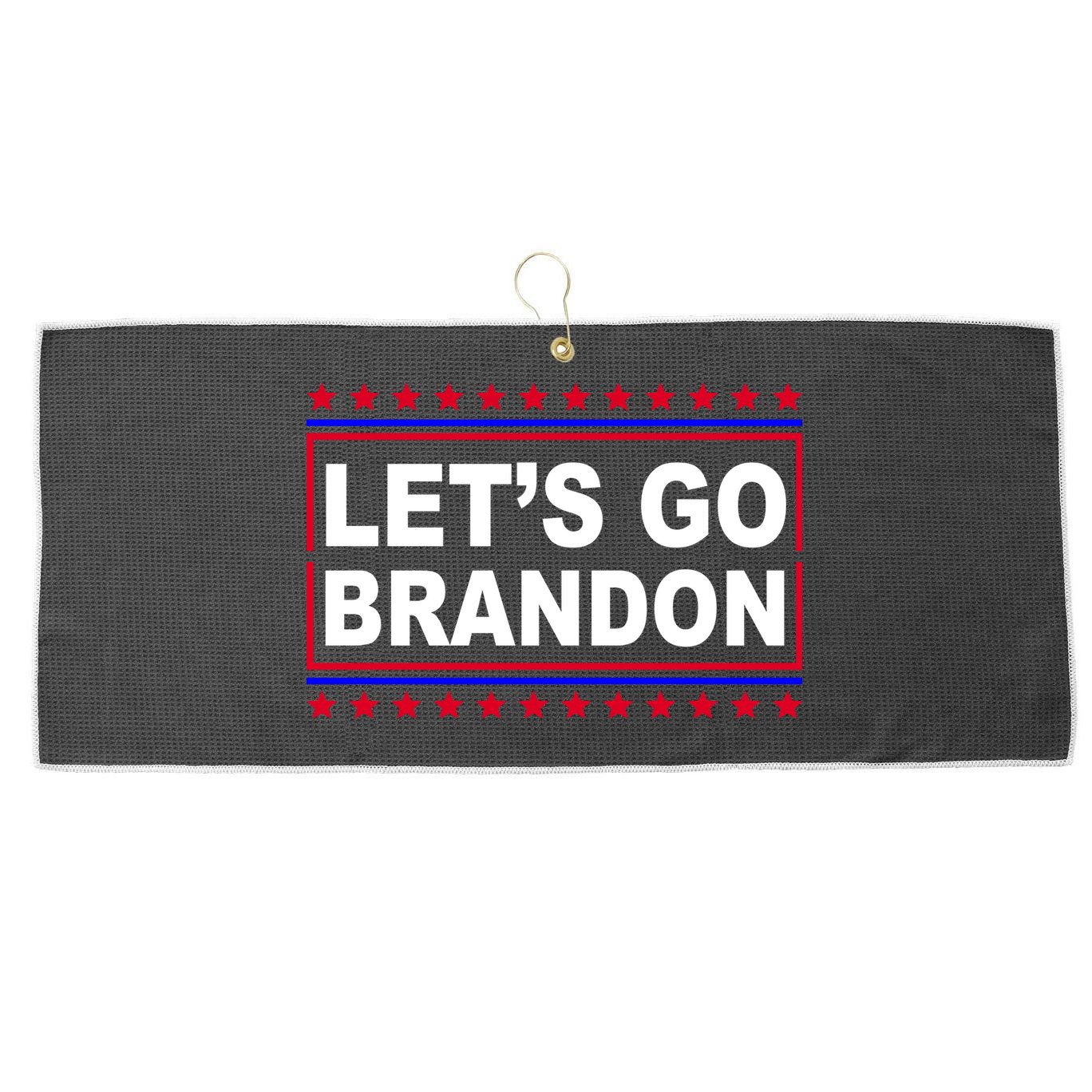 Let's Go Brandon Street Neon Sign Large Microfiber Waffle Golf Towel