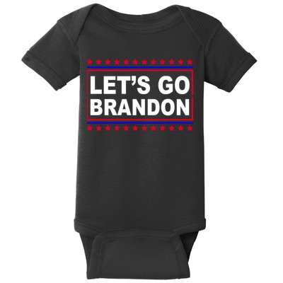Let's Go Brandon Street Neon Sign Baby Bodysuit