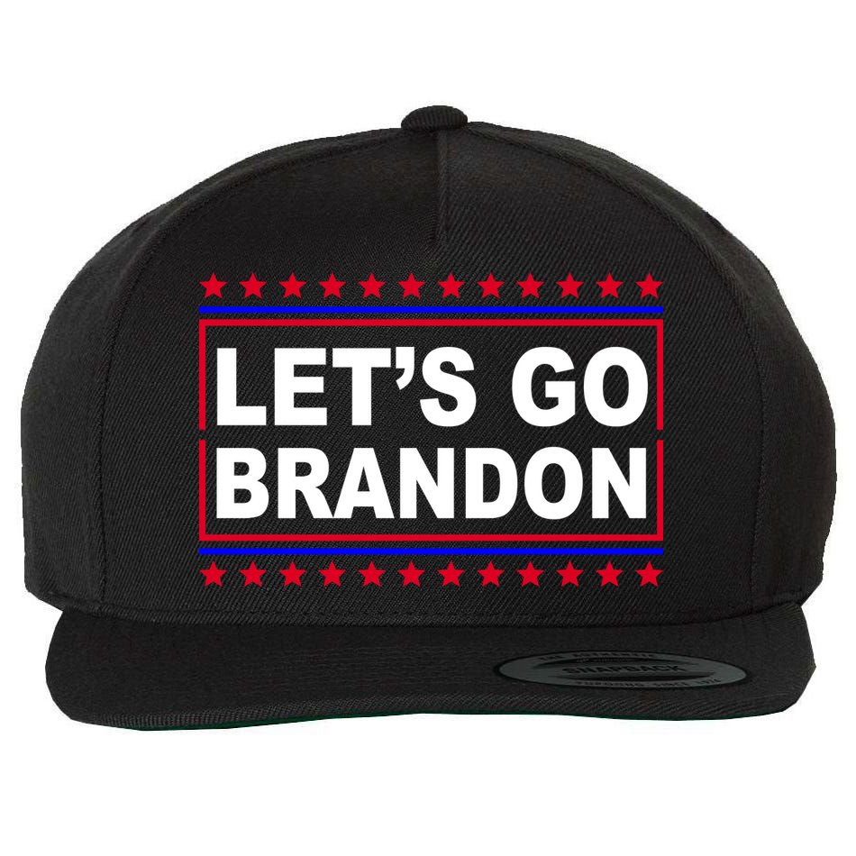 Let's Go Brandon Street Neon Sign Wool Snapback Cap