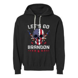 Let's Go Brandon 4th Of July Garment-Dyed Fleece Hoodie