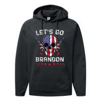 Let's Go Brandon 4th Of July Performance Fleece Hoodie