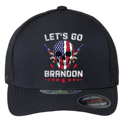 Let's Go Brandon 4th Of July Flexfit Unipanel Trucker Cap