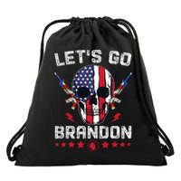 Let's Go Brandon 4th Of July Drawstring Bag