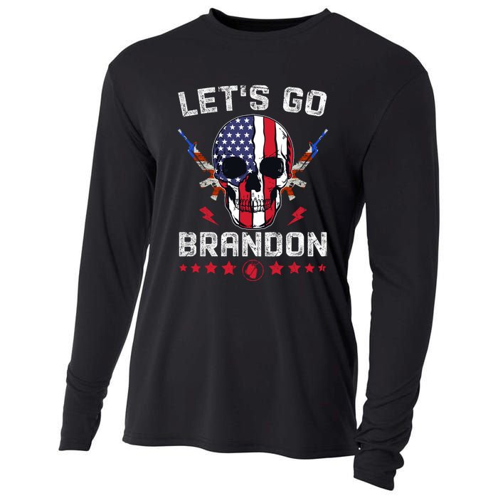 Let's Go Brandon 4th Of July Cooling Performance Long Sleeve Crew