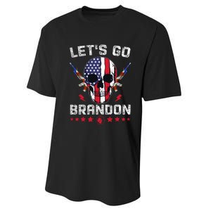 Let's Go Brandon 4th Of July Performance Sprint T-Shirt