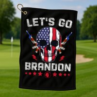 Let's Go Brandon 4th Of July Golf Towel