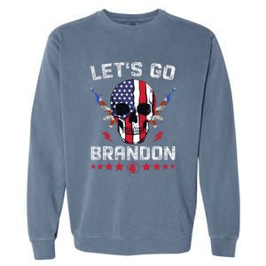 Let's Go Brandon 4th Of July Garment-Dyed Sweatshirt