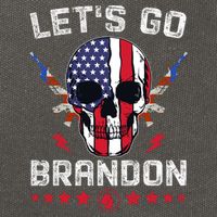 Let's Go Brandon 4th Of July Cotton Canvas Backpack