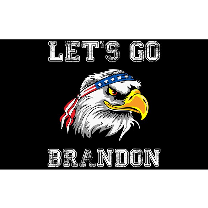 Let's Go Brandon Impeach President Funny Costume Eagle American Flag Bumper Sticker