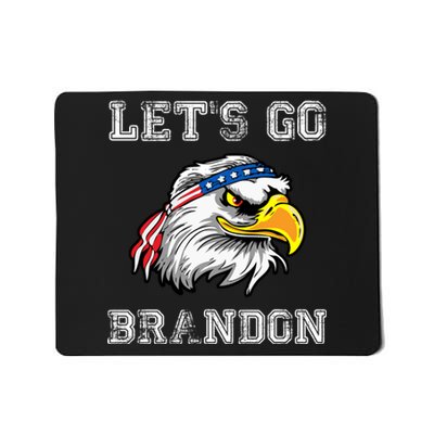 Let's Go Brandon Impeach President Funny Costume Eagle American Flag Mousepad